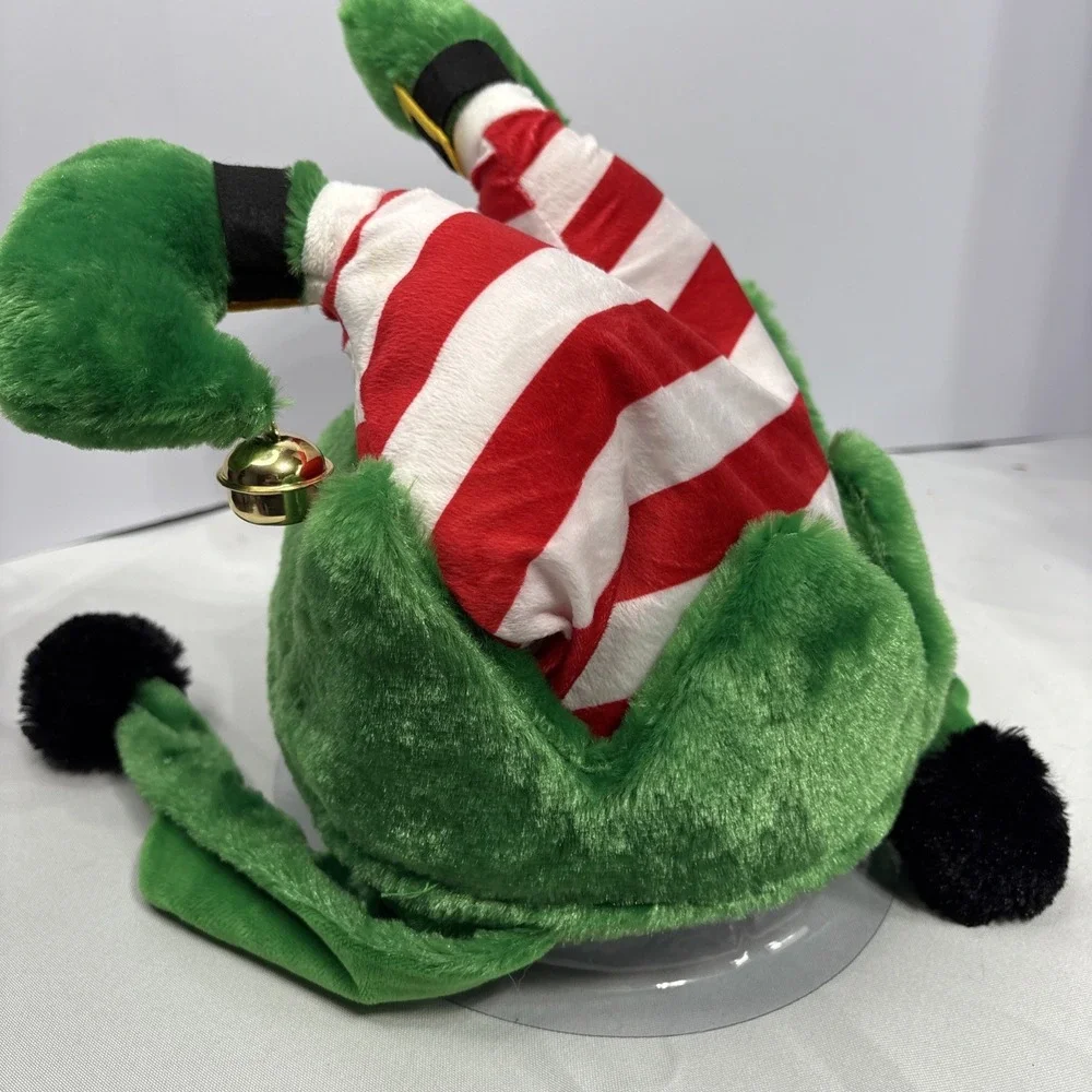 Adjoy Christmas Elf‎ Adult Party Hat One Size Fits Most Padded Lined w/Bells